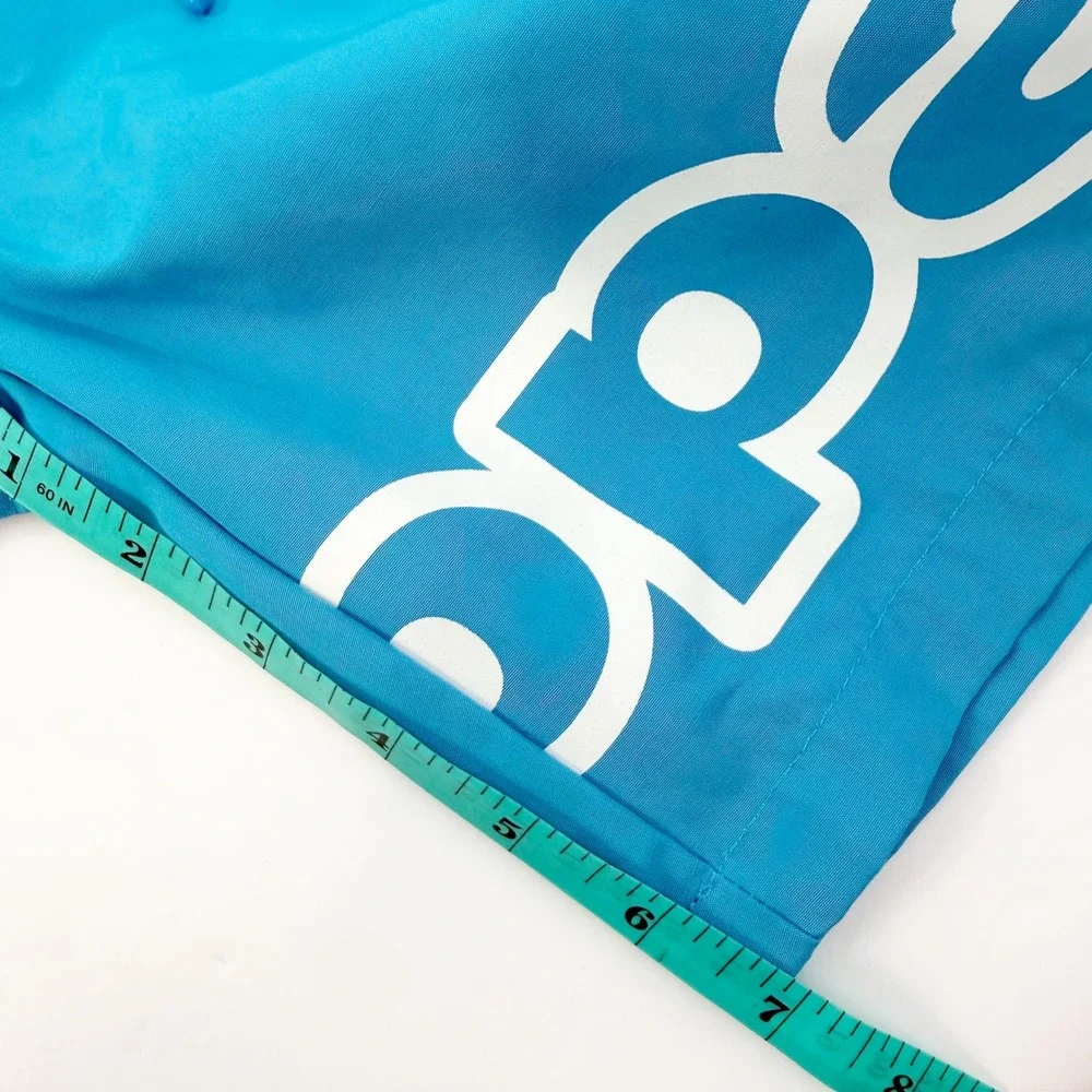 Kappa Swim Trunks Boys Size 12 Blue Logo Drawstring Board Shorts